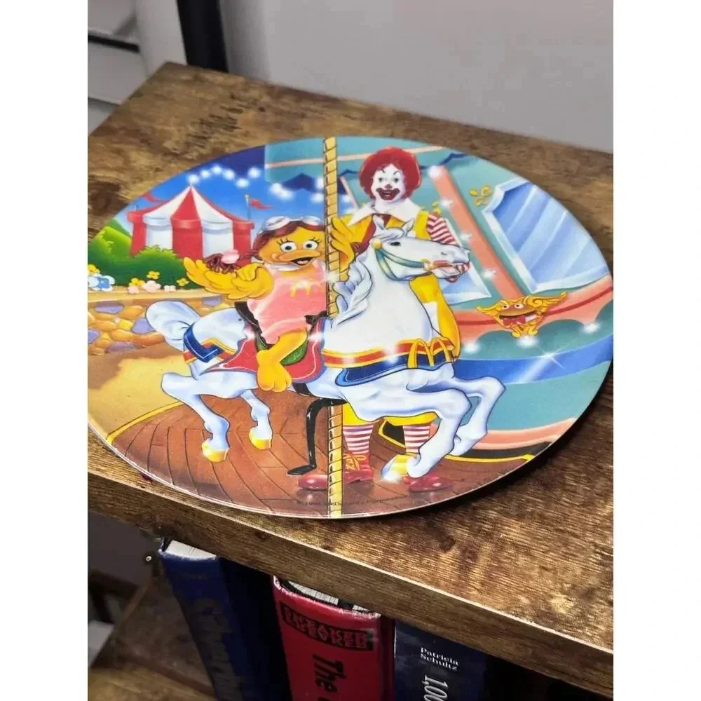 Vintage 1993 McDonald's Melamine Plate Ronald & Birdie Riding Carousel Horse
